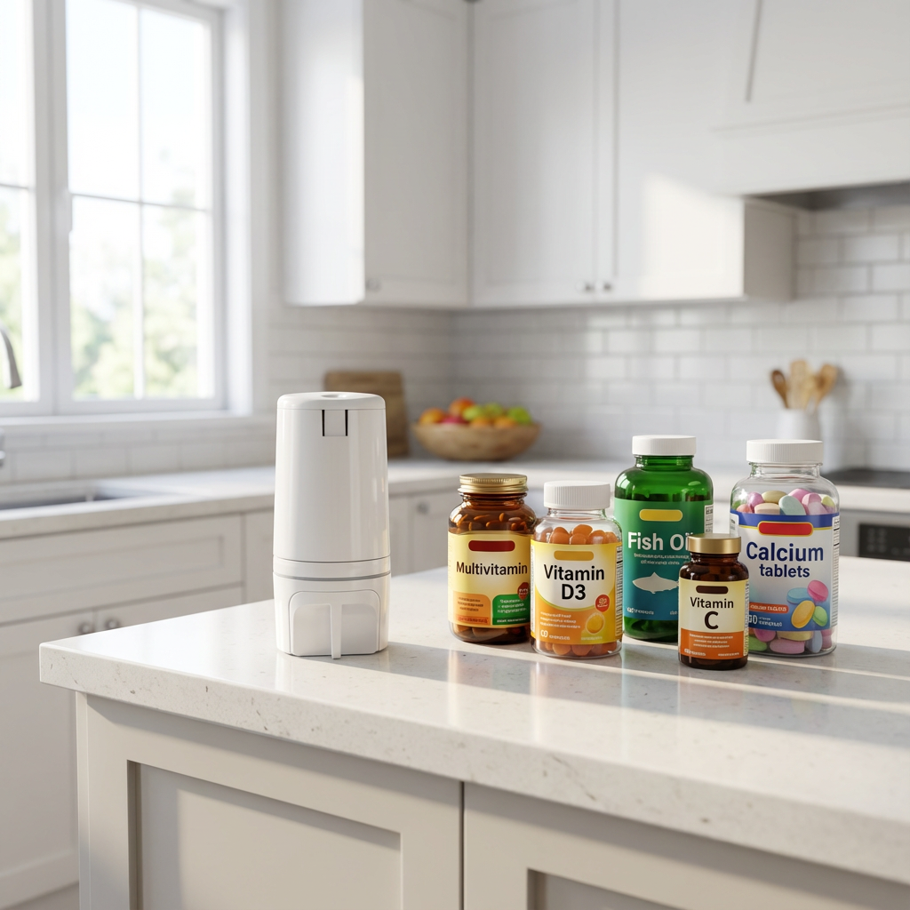 LiviPods Automatic Pill Dispenser (Single) with App Tablet Reminders for Independent Users, Seniors and Caregivers