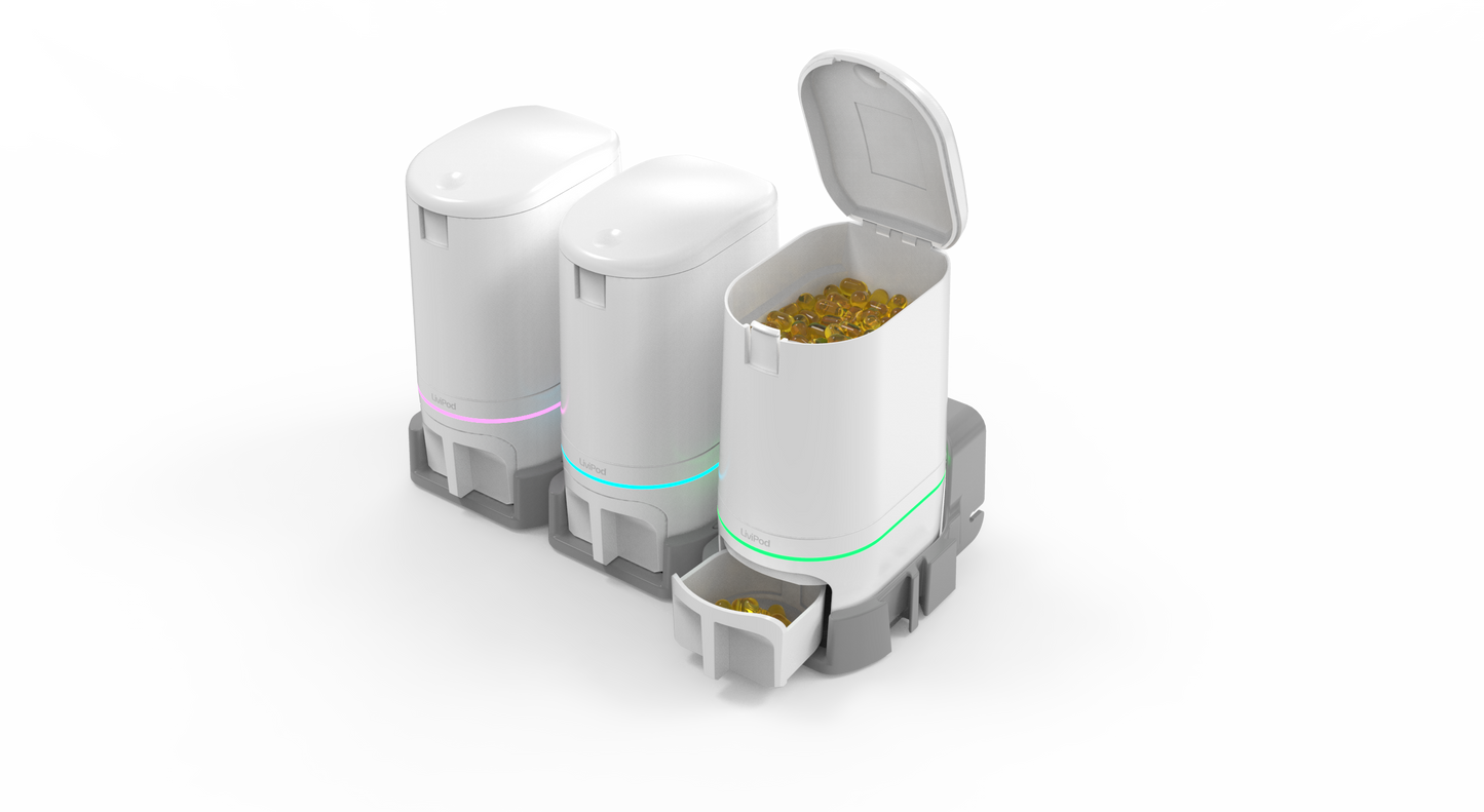 LiviPods Dock automated pill dispenser