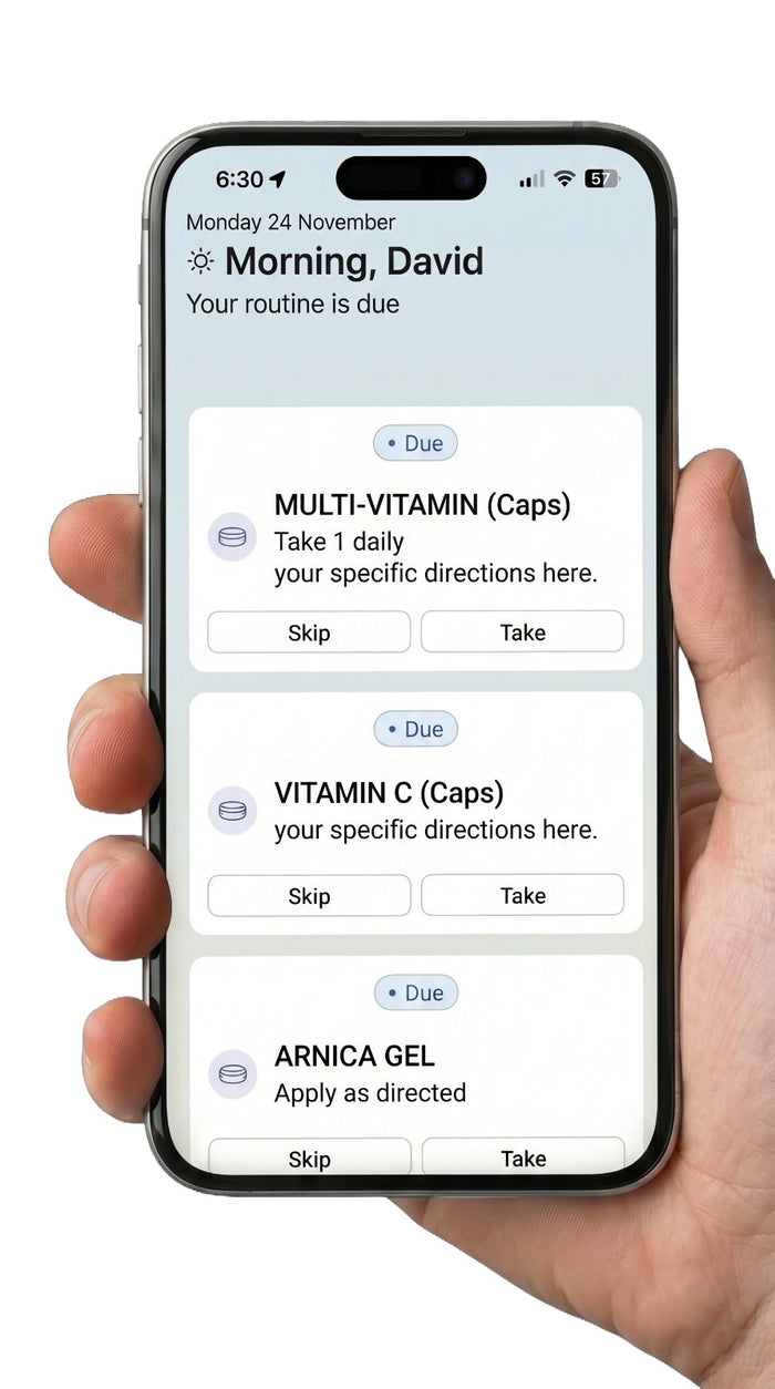 Add Your First Tablet or Supplement