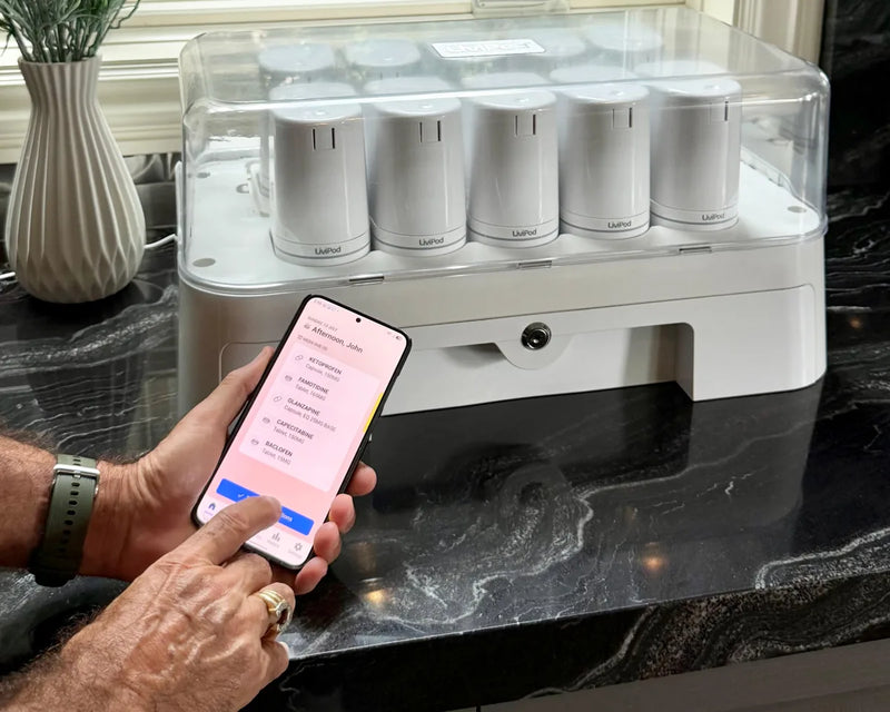 Connecting LiviPod pods and the Base Station to the app on a phone