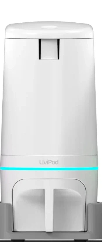 A single LiviPod pod with its light ring on